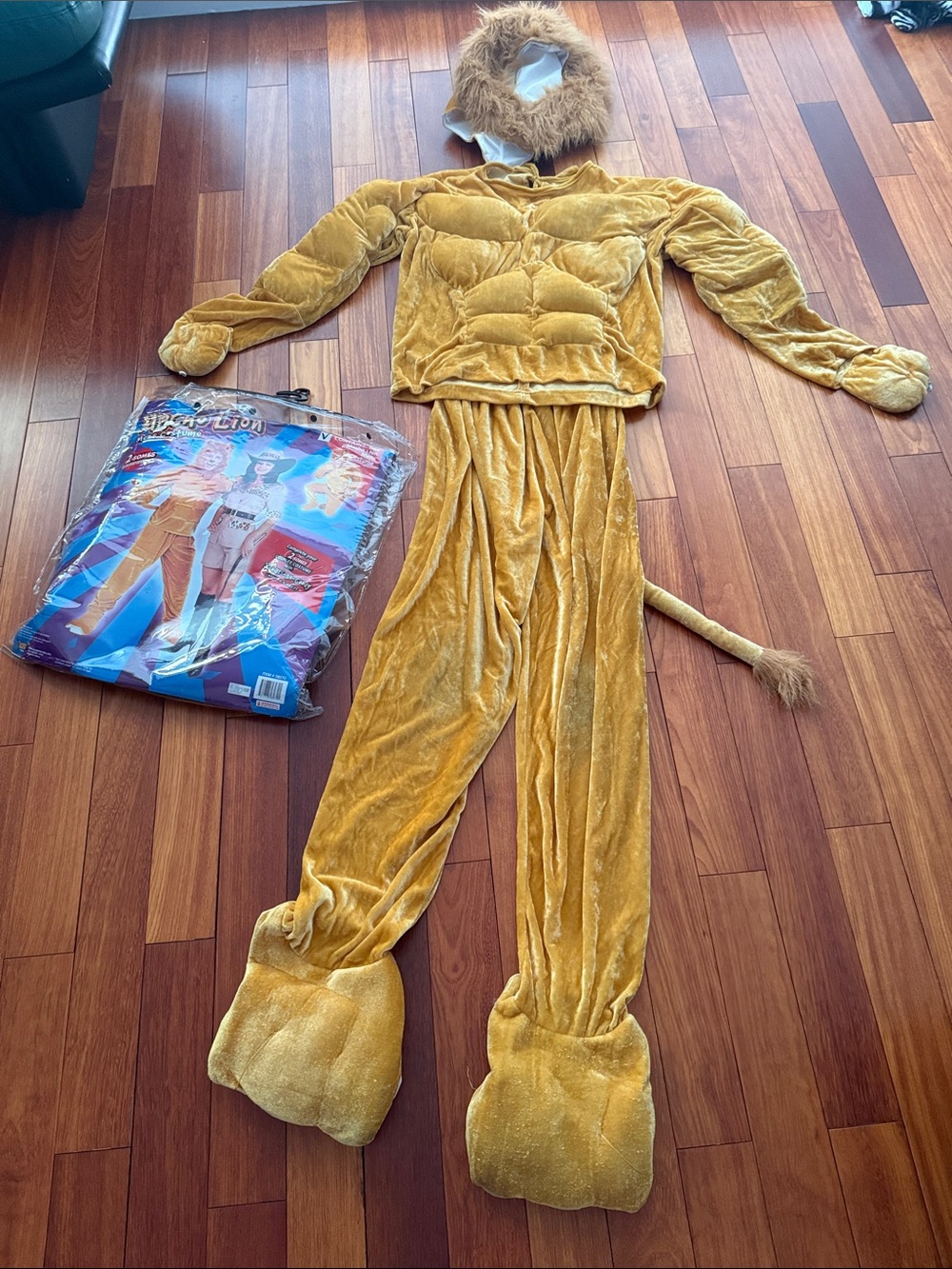 Gold Lion Costume - Plush Two-Piece Set